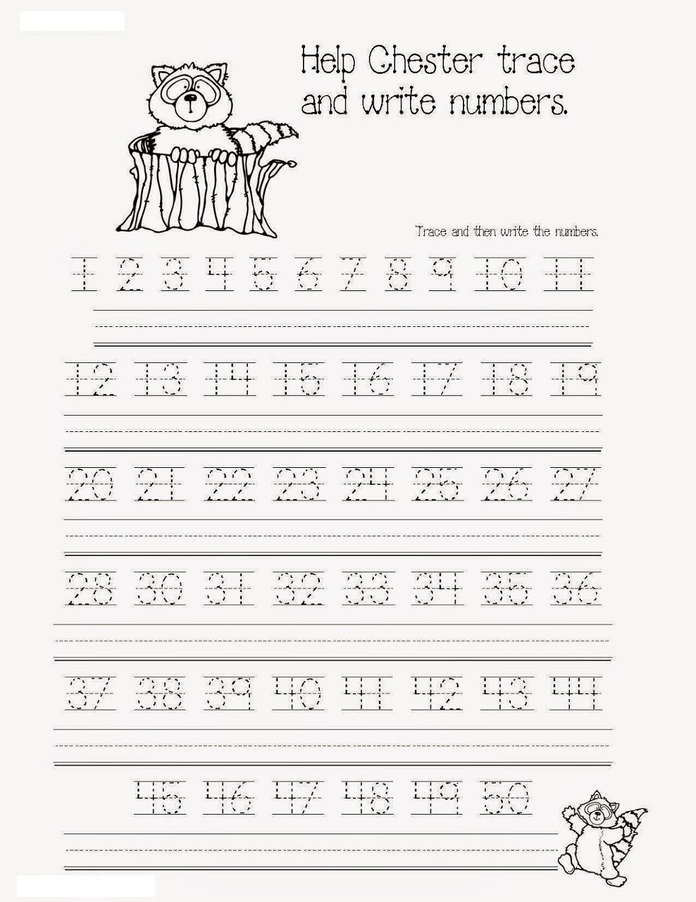 Missing Numbers 1 50 Worksheet Kindergarten Free Math Printable 