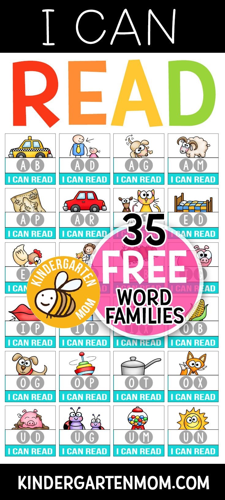 Pinthe Crafty Classroom On Homeschool Ninjas | Kindergarten - Free Printable Word Family Mini Books