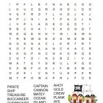 Pirate Word Search Free Printable | School | Pirate Words, Kids Word   Word Search Free Printable Easy