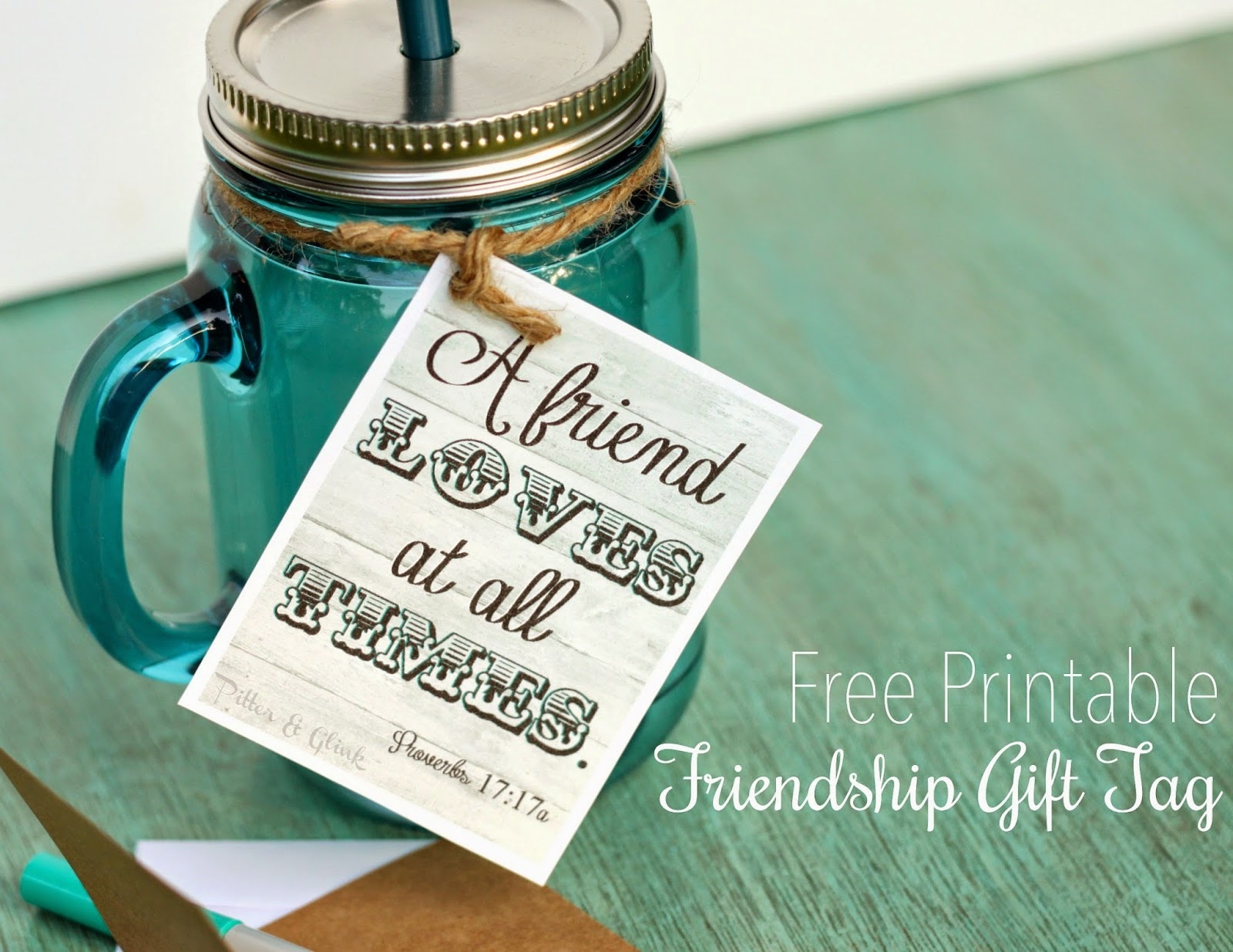 Pitterandglink: {Free Printable Friendship Gift Tag &amp;amp; Mason Jar Label} - Free Printable Mason Jar Gift Tags