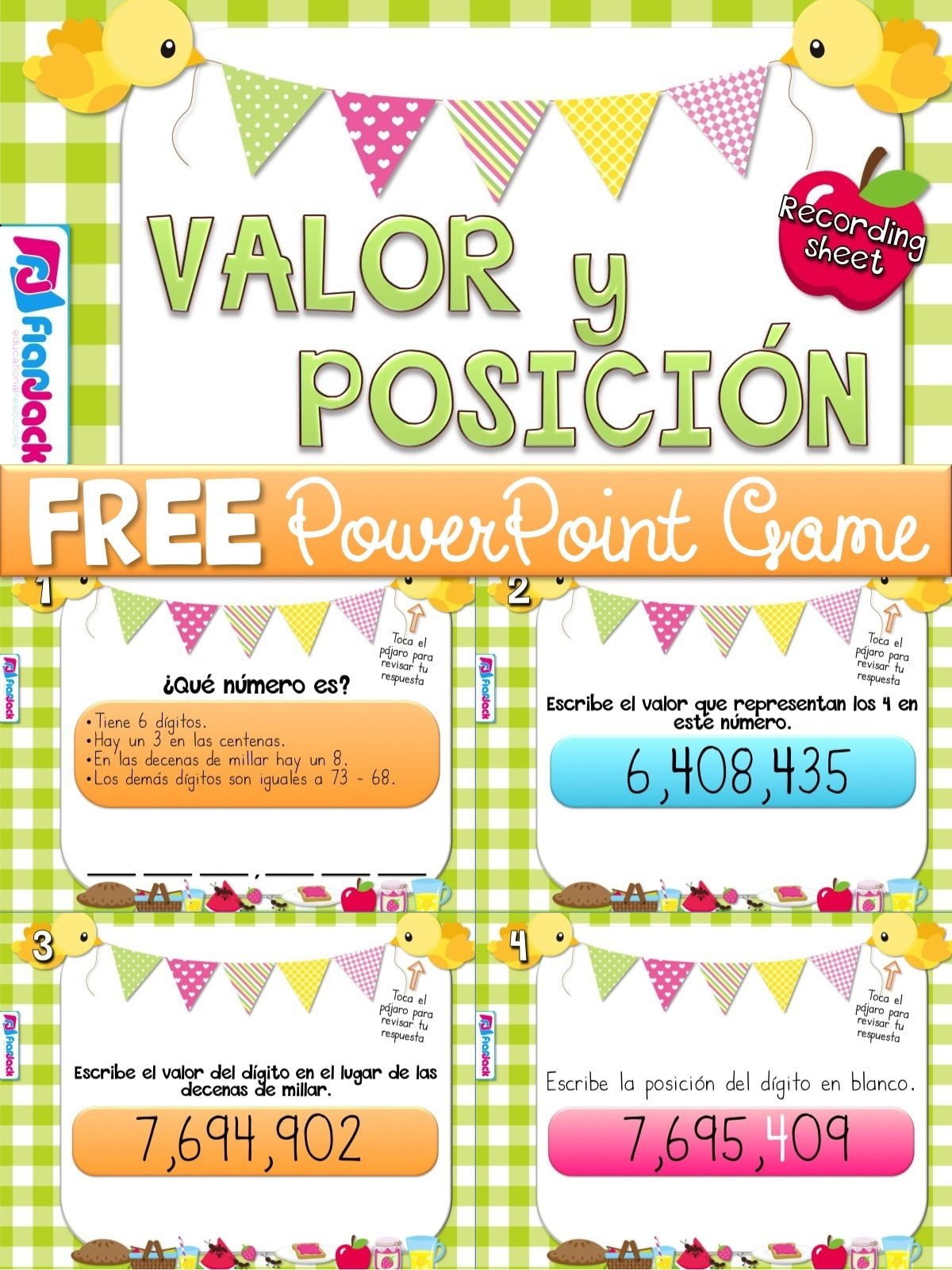Free Printable Place Value Chart In Spanish Free Printable