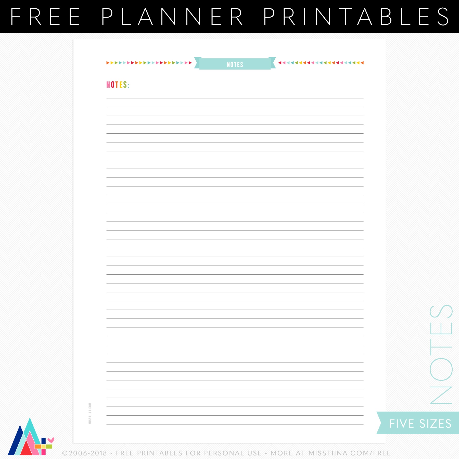 Planner Printables | Misstiina - Free Printable Diary Pages
