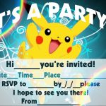 Pokemon Birthday Invitation Templates Free | Pokemon Birthday In   Pokemon Invitations Printable Free