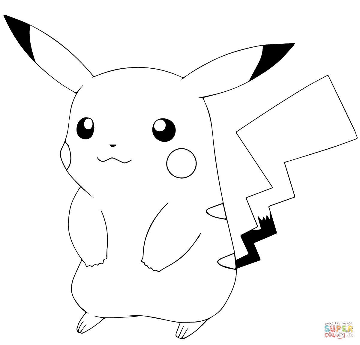 Pokémon Go Pikachu Coloring Page | Free Printable Coloring Pages - Free Printable Coloring Pages Pokemon Black White