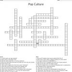 Pop Culture Crossword   Wordmint   Pop Culture Crossword Printable Free