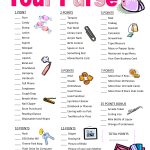 Popular Wedding Shower Games For Free | Business Ideas | Wedding   Free Printable Baby Shower Game What&#039;s In Your Purse