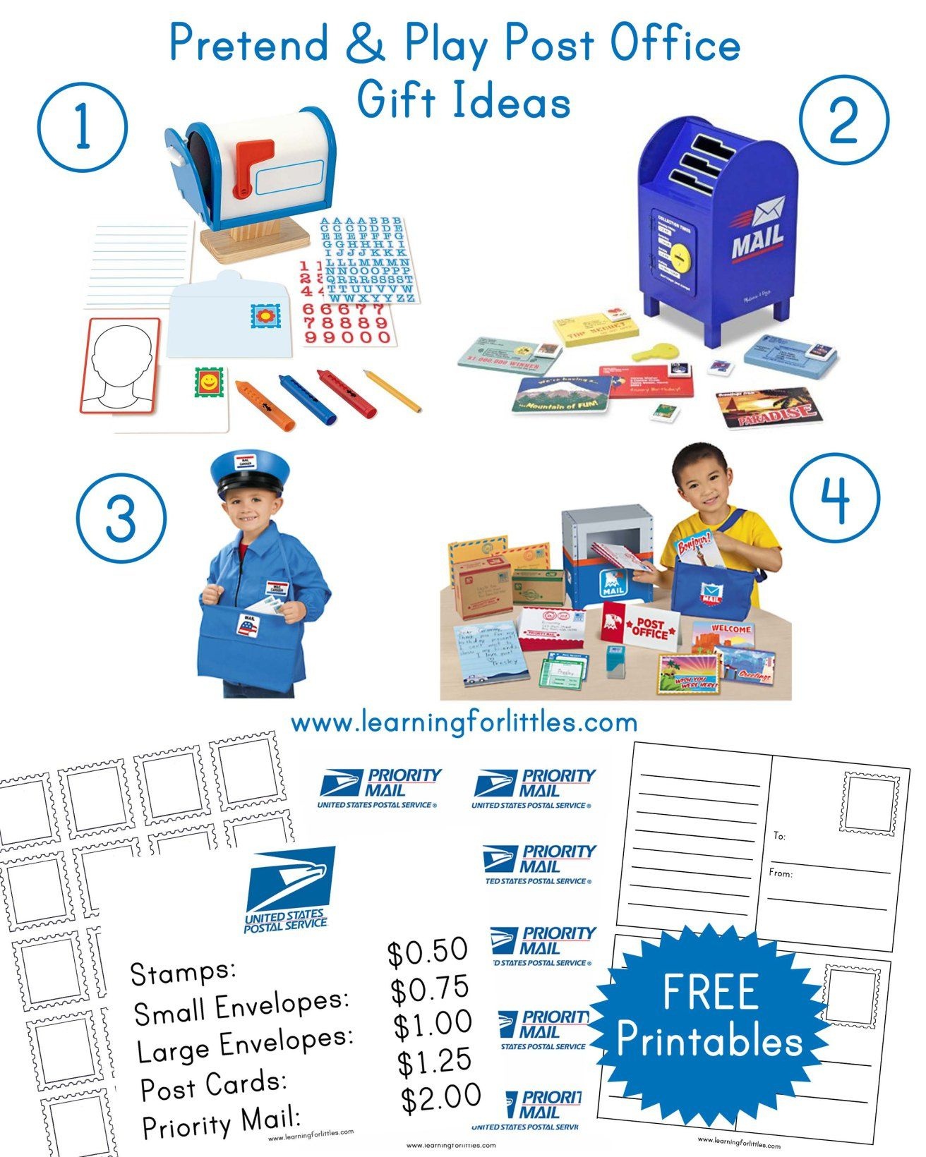 Free Printable Post Office Dramatic Play