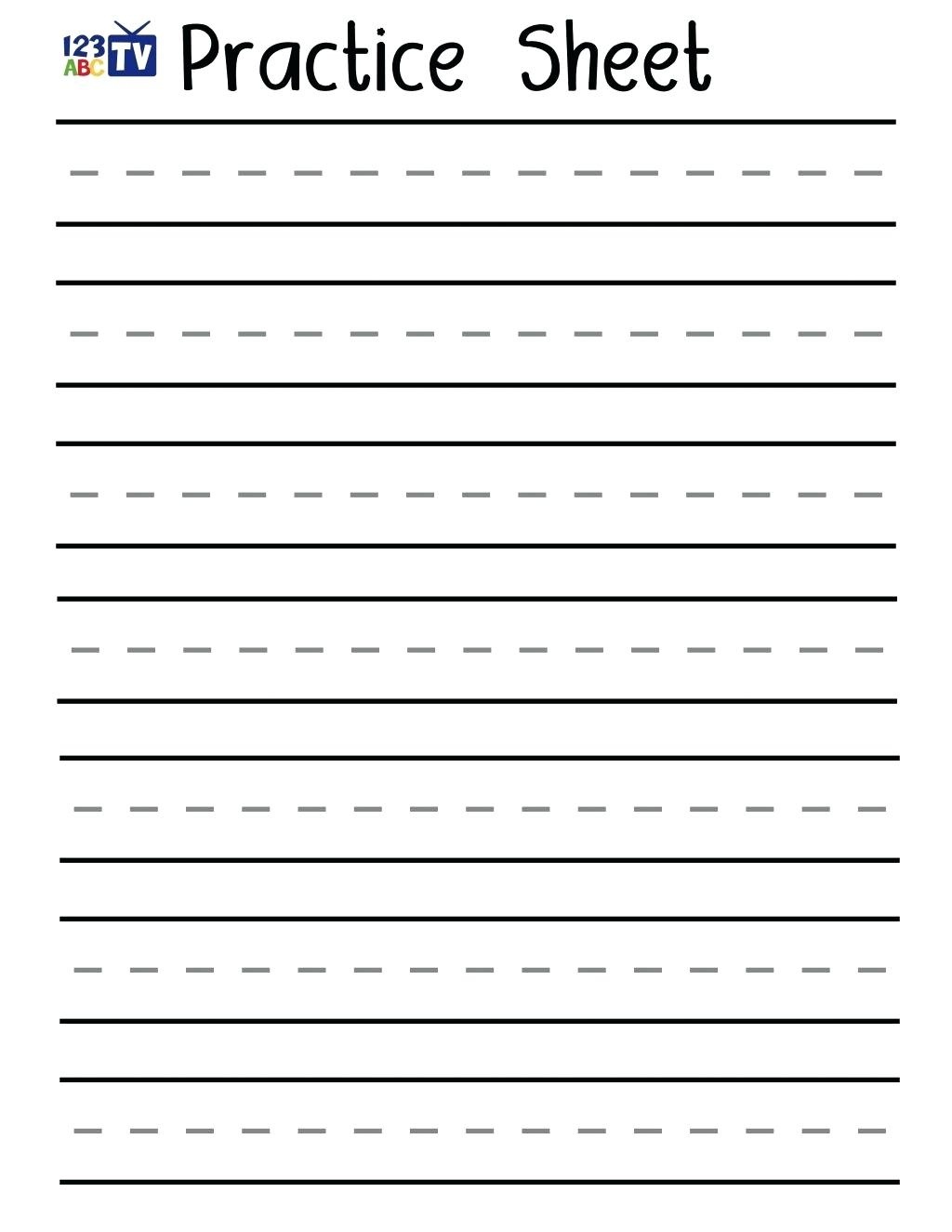 Practice Writing Sheets – Shoppingforu.club - Free Printable Writing Sheets