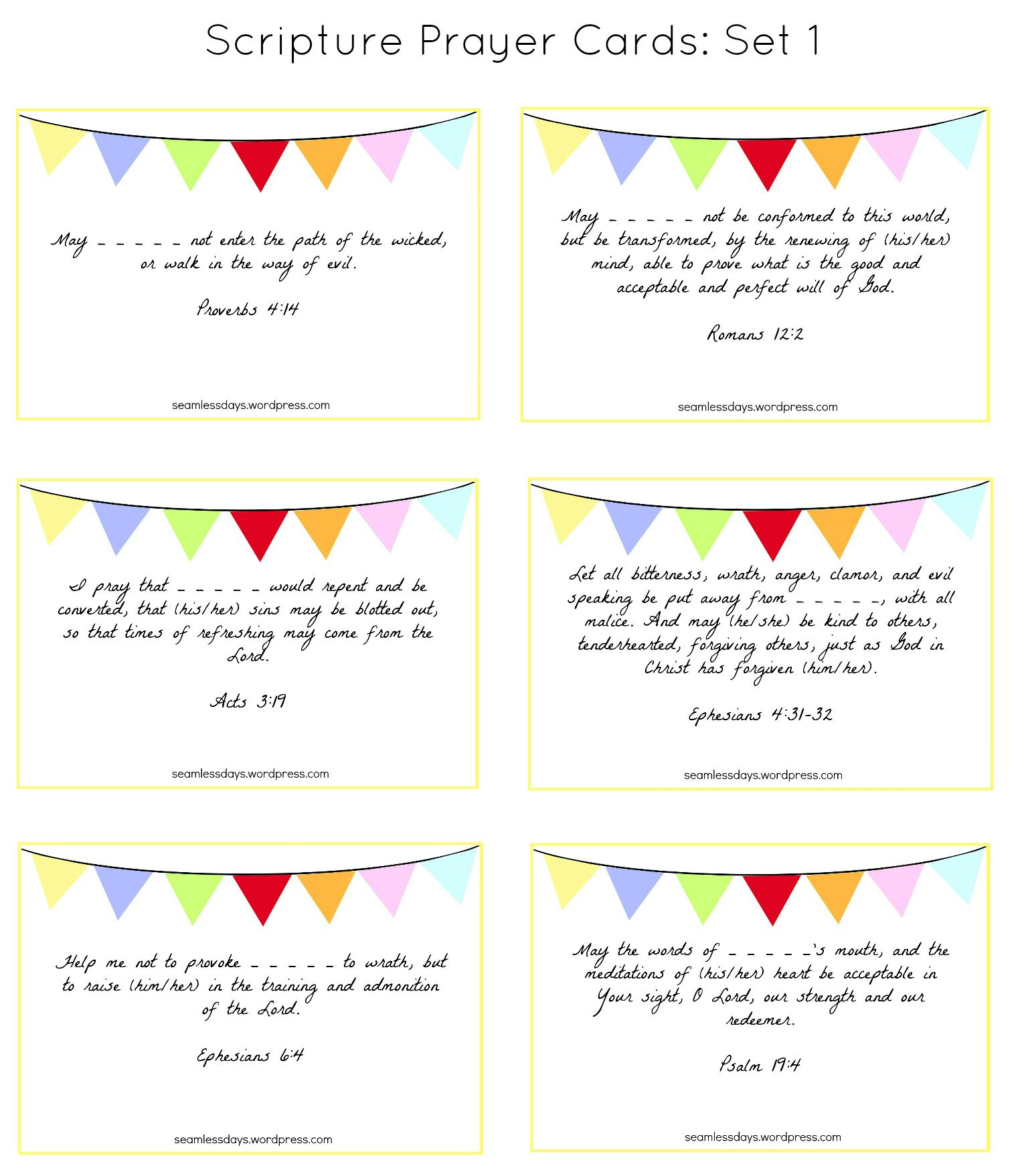 Printable Prayer Cards You Can Either Print Them 