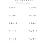 Pre Algebra Math Worksheet. Need A Little Extra Practice? Try Out   Free Printable Algebra Worksheets With Answers