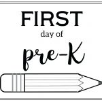 Prek Free Printables First Day Of K Free Printable Completion Of Pre   Free Pre K Printables