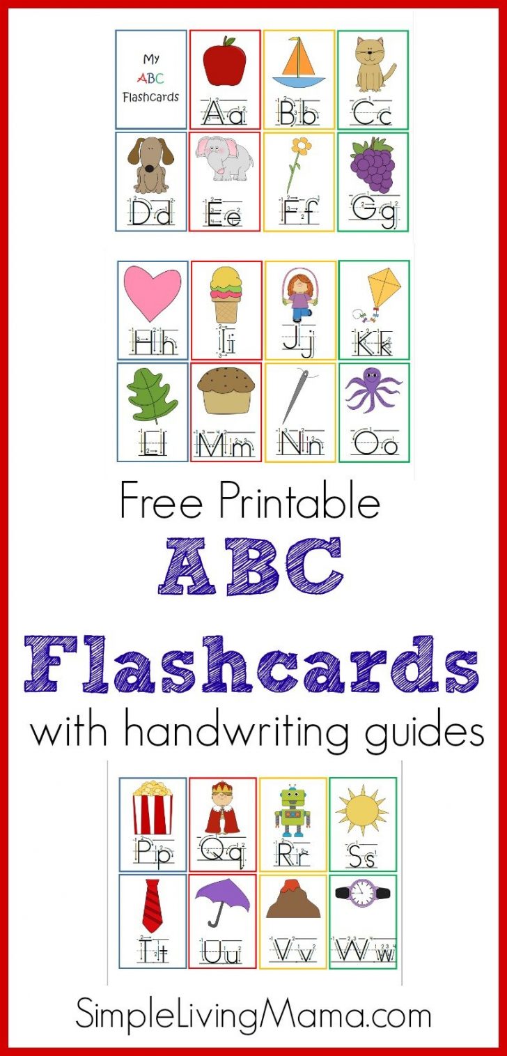 Abc Flash Cards Free Printable