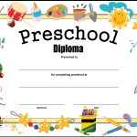 Preschool Diploma Certificate   How To Make A Preschool Diploma   Free Printable Preschool Diplomas