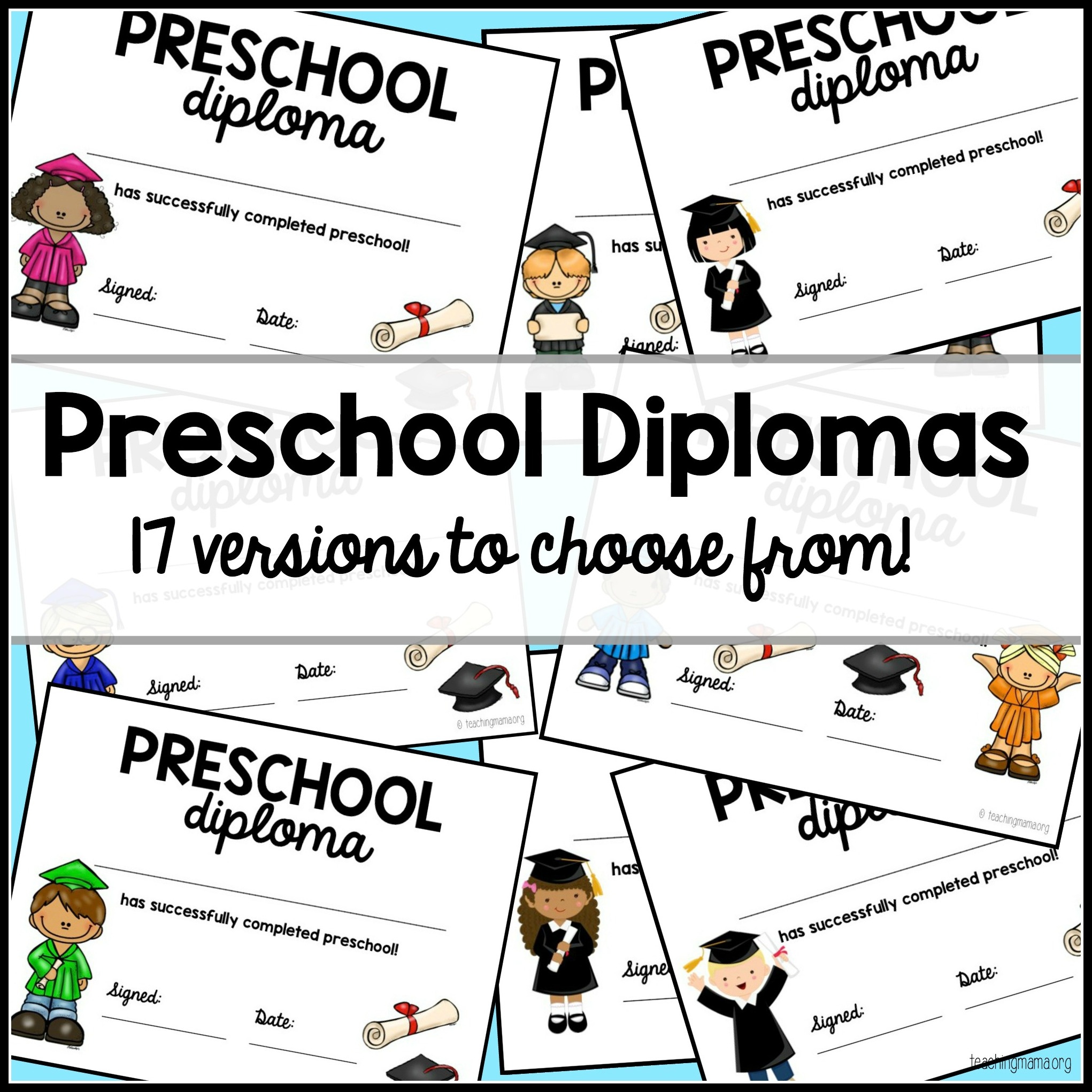 Free Printable Preschool Diplomas Free Printable