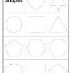 Preschool Shapes Tracing Worksheet | Printable Worksheets   Shapes Worksheets Printable Free