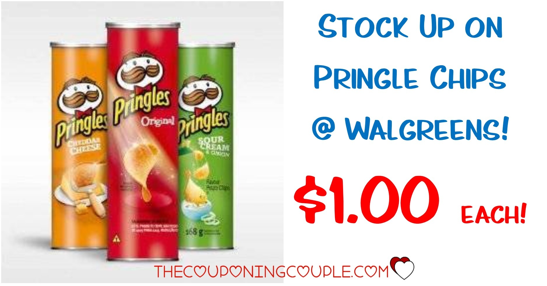 Pringles Canisters - Only $1 Each With Walgreens Deal! - Free Printable Pringles Coupons