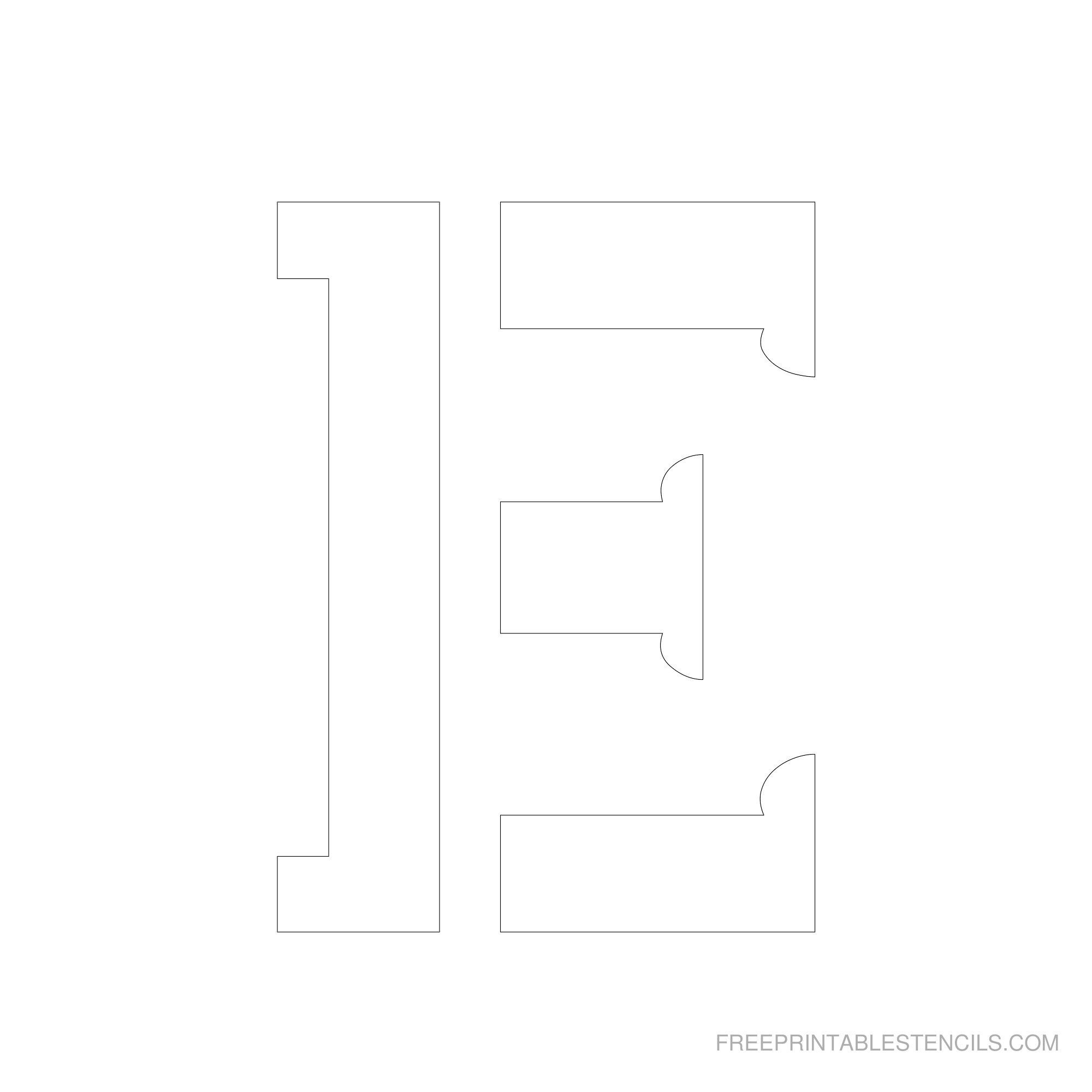 Printable 2 - 6 Inch Letter Stencils | Calligraphy Ideas | Letter - Free Printable 12 Inch Letter Stencils