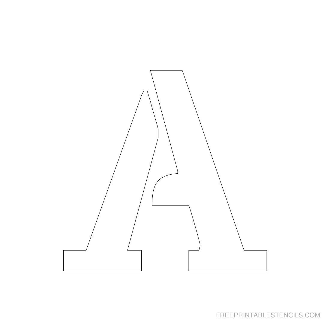 Printable 3 Inch Letter Stencil A--Has Full Alphabet | Typography - Free Printable 8 Inch Letters