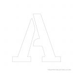 Printable 5 Inch Letter Stencil A Other Stencils As Well | Arts And   Free Printable 5 Inch Number Stencils