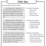 Printable 5Th Grade Main Idea Worksheets | My Classroom | Main Idea   Free Printable Summarizing Worksheets 4Th Grade