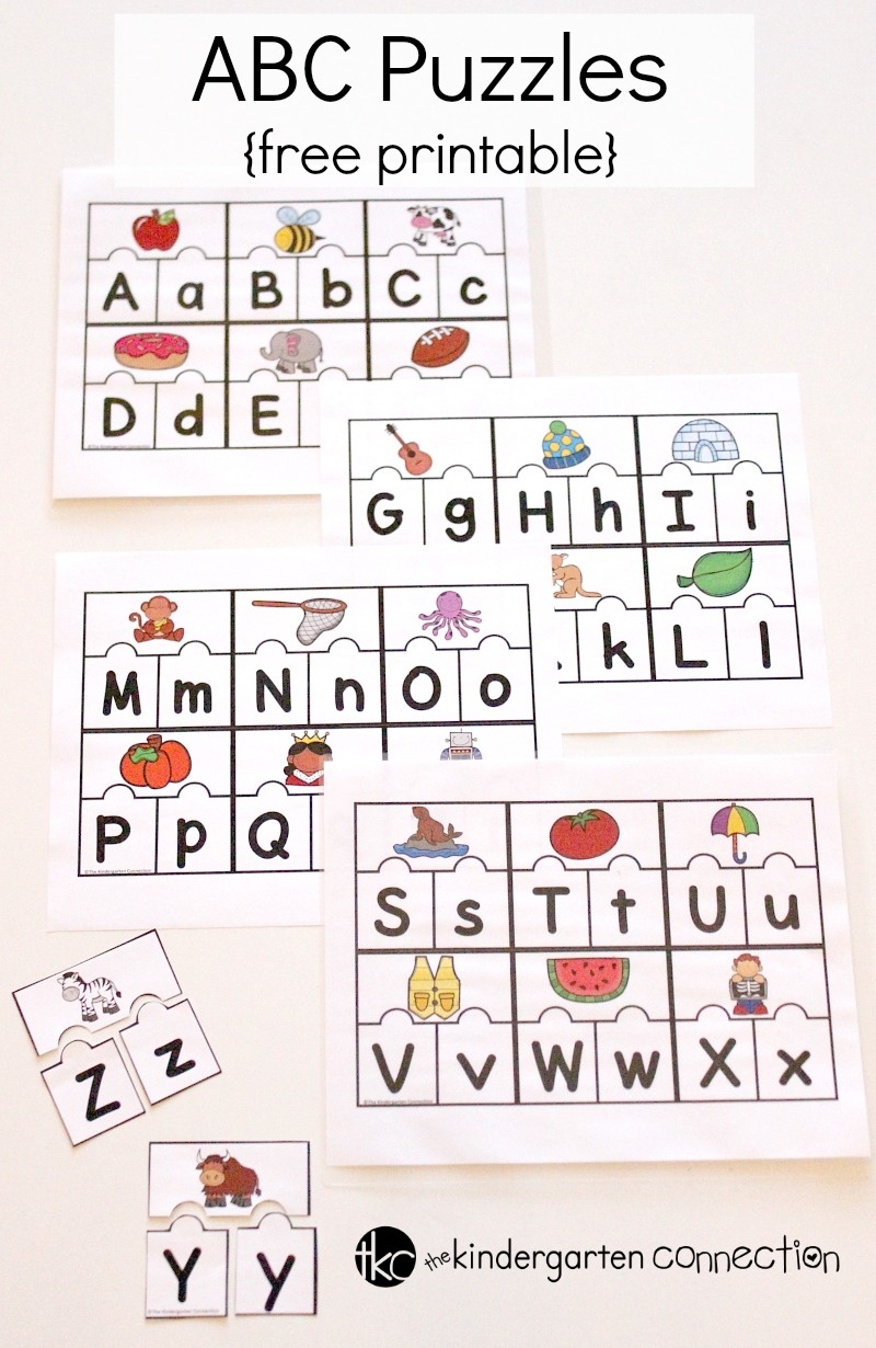 Printable Abc Puzzles For PreK And Kindergarten Abc Printables Free