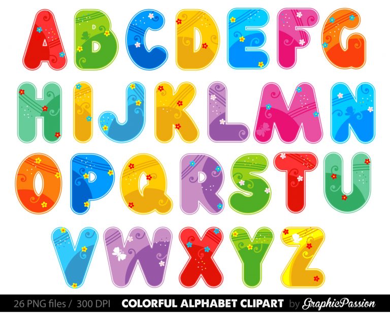 Printable Alphabet Letters Clipart - Free Clipart - Free Printable Clip ...