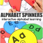 Printable Alphabet Spinners   Easy Peasy And Fun   Free Printable Alphabet Wheels