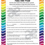 Printable Baby Shower Activity: Pass The Prize Instant | Etsy   Pass The Prize Baby Shower Game Free Printable