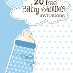 Printable Baby Shower Invitations   Baby Shower Invitations Free Printable For A Boy