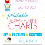 Printable Bedtime Routine Charts   Bitz & Giggles   Free Printable Morning Routine Charts With Pictures