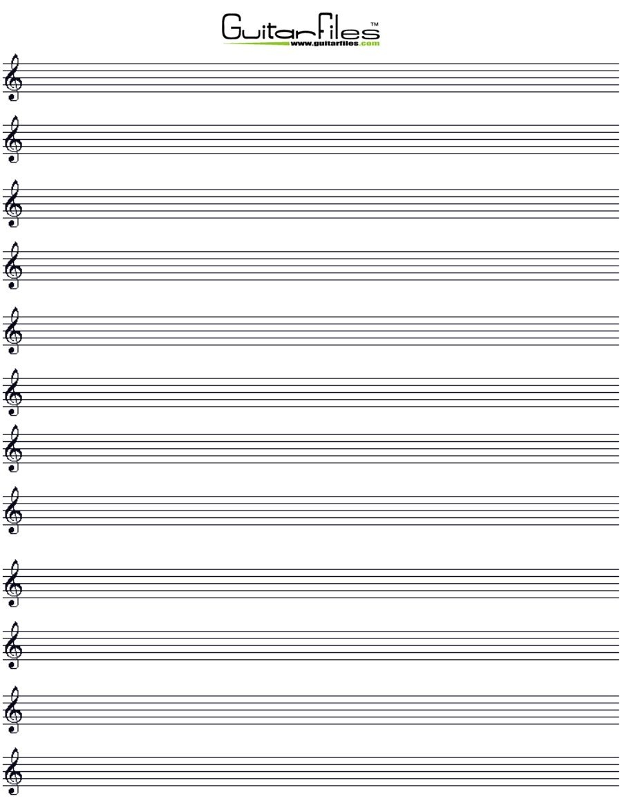 Printable Blank Music Staff Paper | Good Things To Know | Music - Free Printable Blank Music Staff Paper