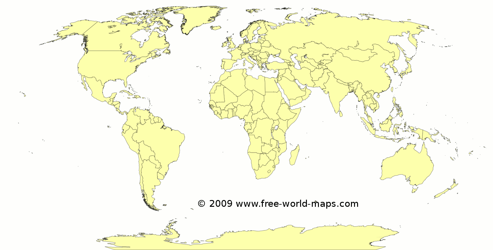 Printable Blank World Maps | Free World Maps - Free Printable Blank World Map Download