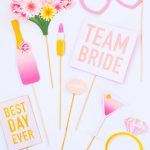 Printable Bridal Shower Photo Booth Props & Hen Party Bachelorette   Bachelorette Photo Booth Props Printable Free