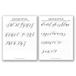 Printable Calligraphy Exemplar   Kaitlin Style | Calligraphy   Free Calligraphy Printables