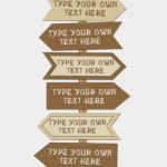 Printable Camping Signs Direction Arrows Instant Download | Etsy   Free Printable Camping Signs
