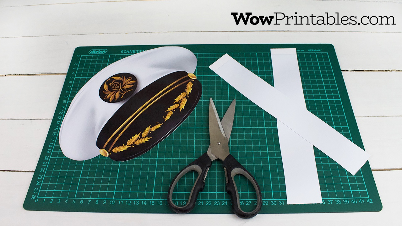 Printable Captain Hat Templatewowprintables - Download Now! - Free Printable Pilot Hat Template