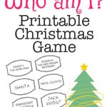 Printable Christmas Game: Who Am I? | Bloggers' Best Diy Ideas   Free Printable Christmas Family Games
