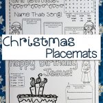 Printable Christmas Placemats | Ultimate Homeschool Board   Free Printable Christmas Placemats For Adults