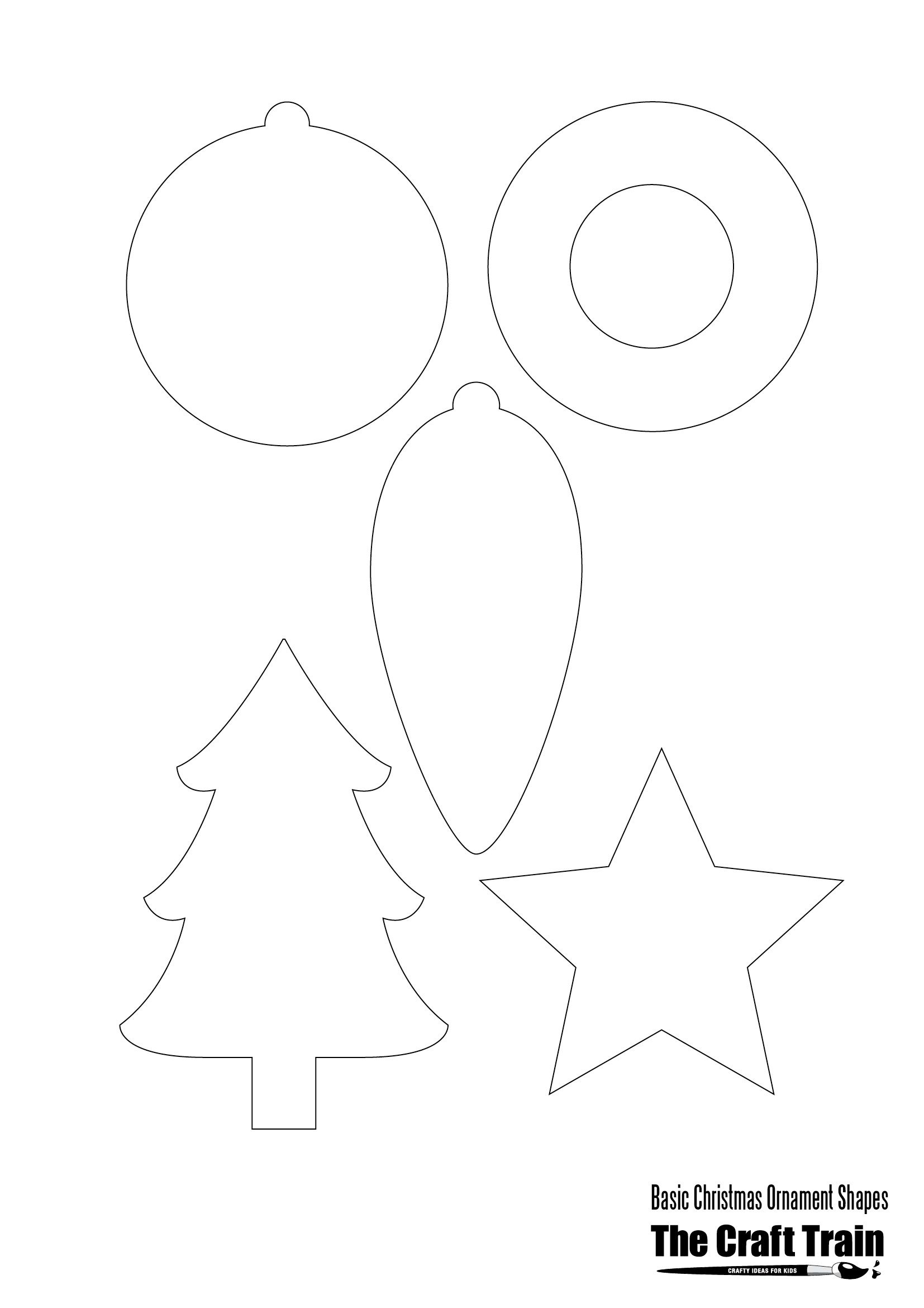Printable Christmas Shapes | Christmas | Christmas Printables - Free Printable Christmas Cutouts