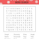 Printable Christmas Word Search   A Fun Holiday Activity For Kids   Free Printable Christmas Word Games For Adults