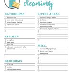 Printable Cleaning Checklists For Daily, Weekly And Monthly Cleaning   Free Printable Daily Cleaning Checklist