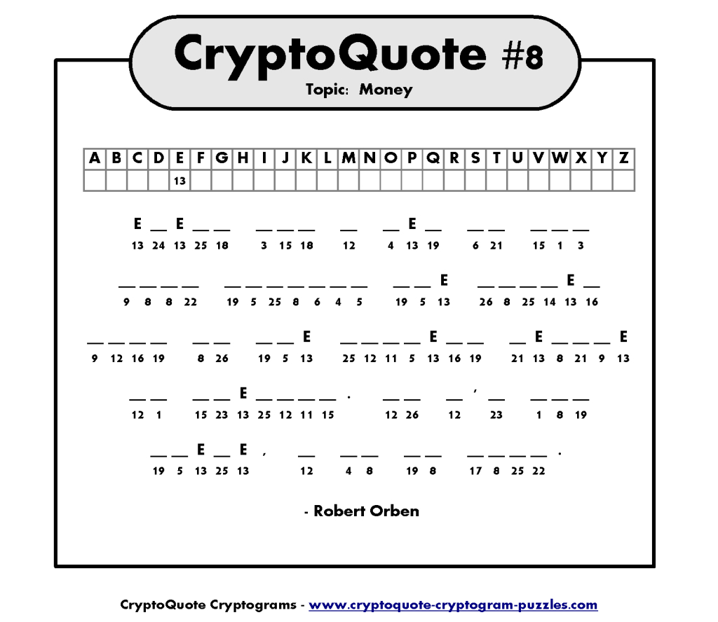Free Printable Cryptogram Puzzles To Download And Let Your Kids Play