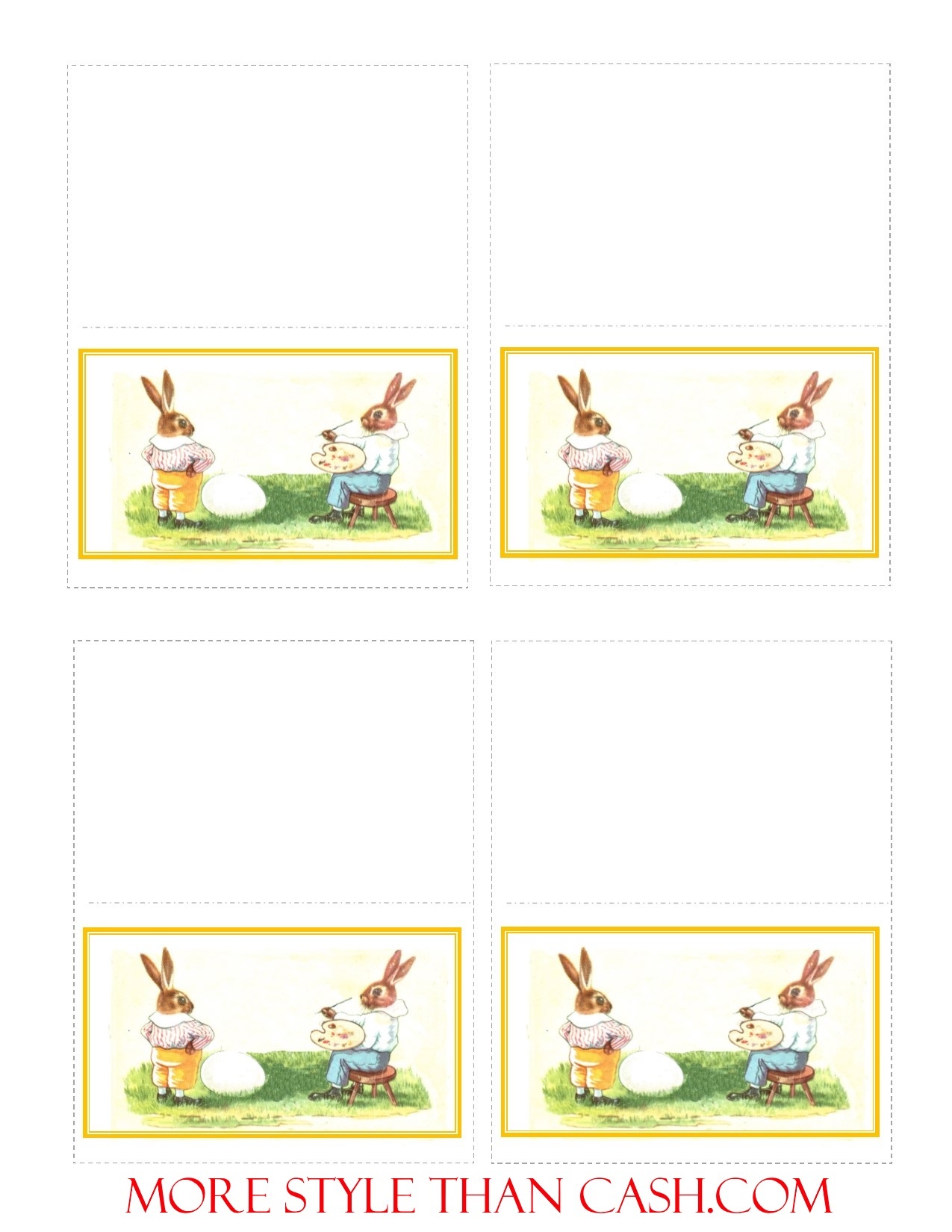 Free Easter Place Cards Printable Free Printable