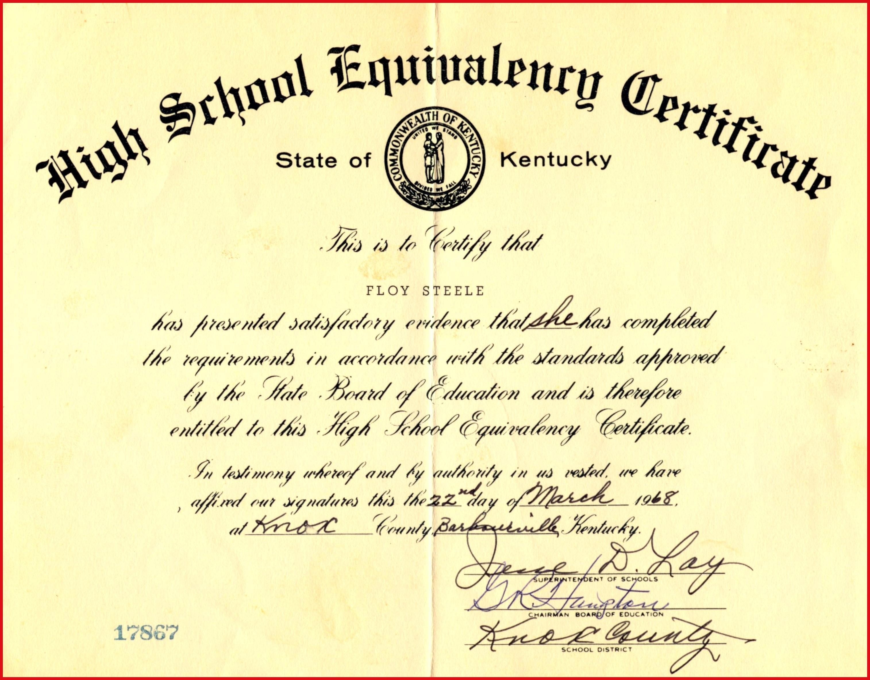 Fill In Blank Printable Ged Diplomas