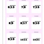 Printable Flash Cards   Free Printable Division Flash Cards