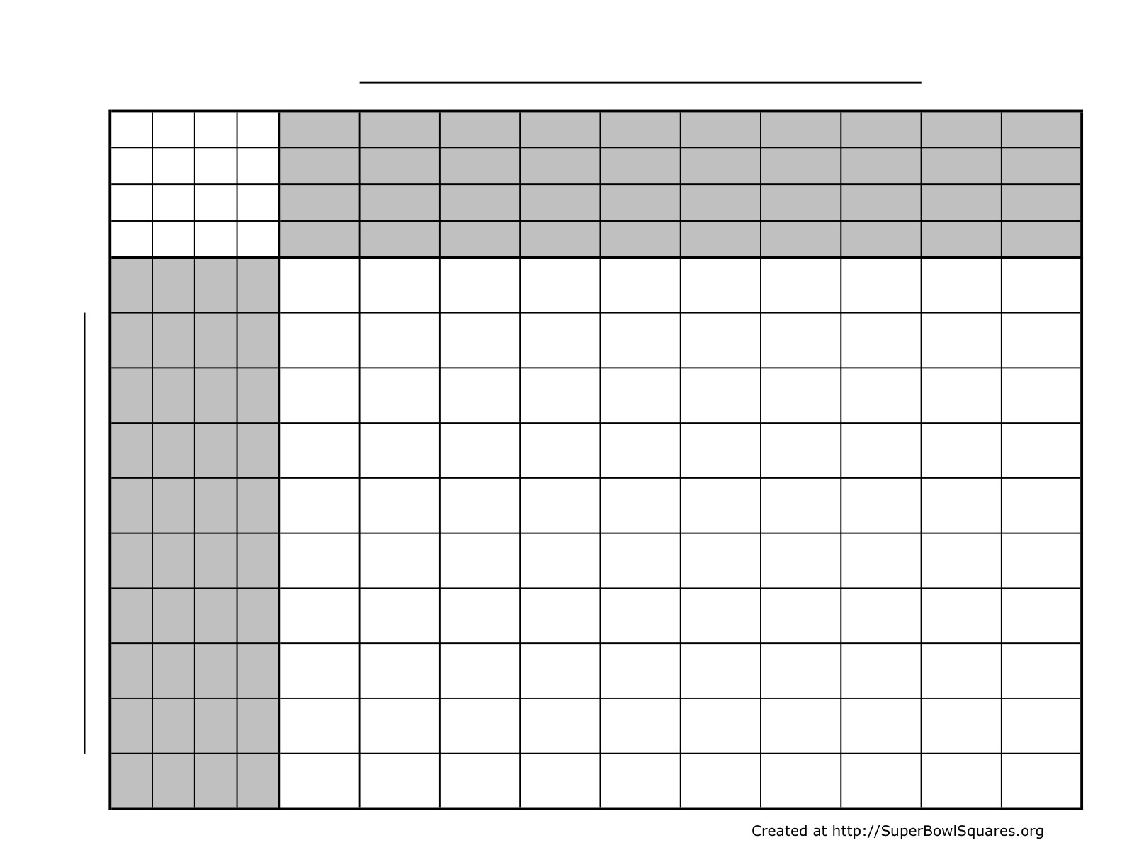 Football Squares Template Printable Paul #39 s House Artists That