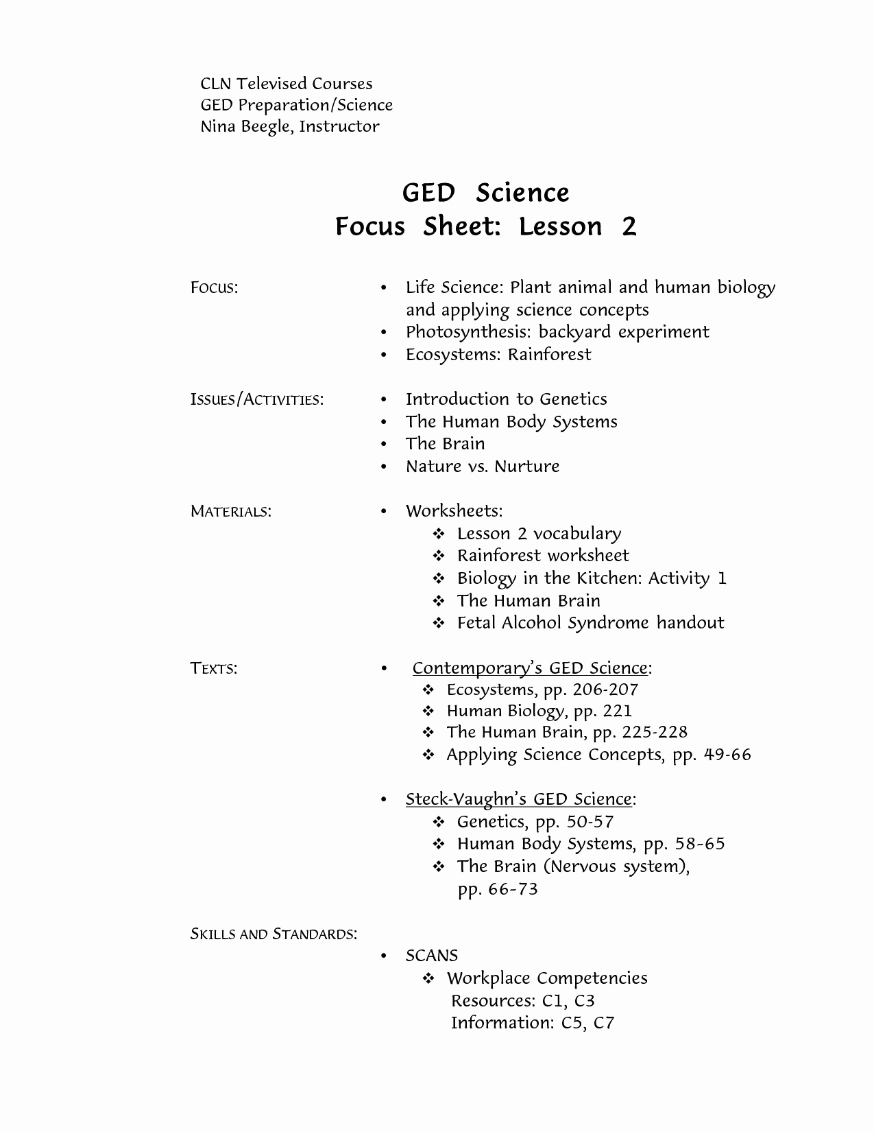 Printable Ged Practice Worksheets Pdf - Happy Living - Free - Free Printable Ged Worksheets