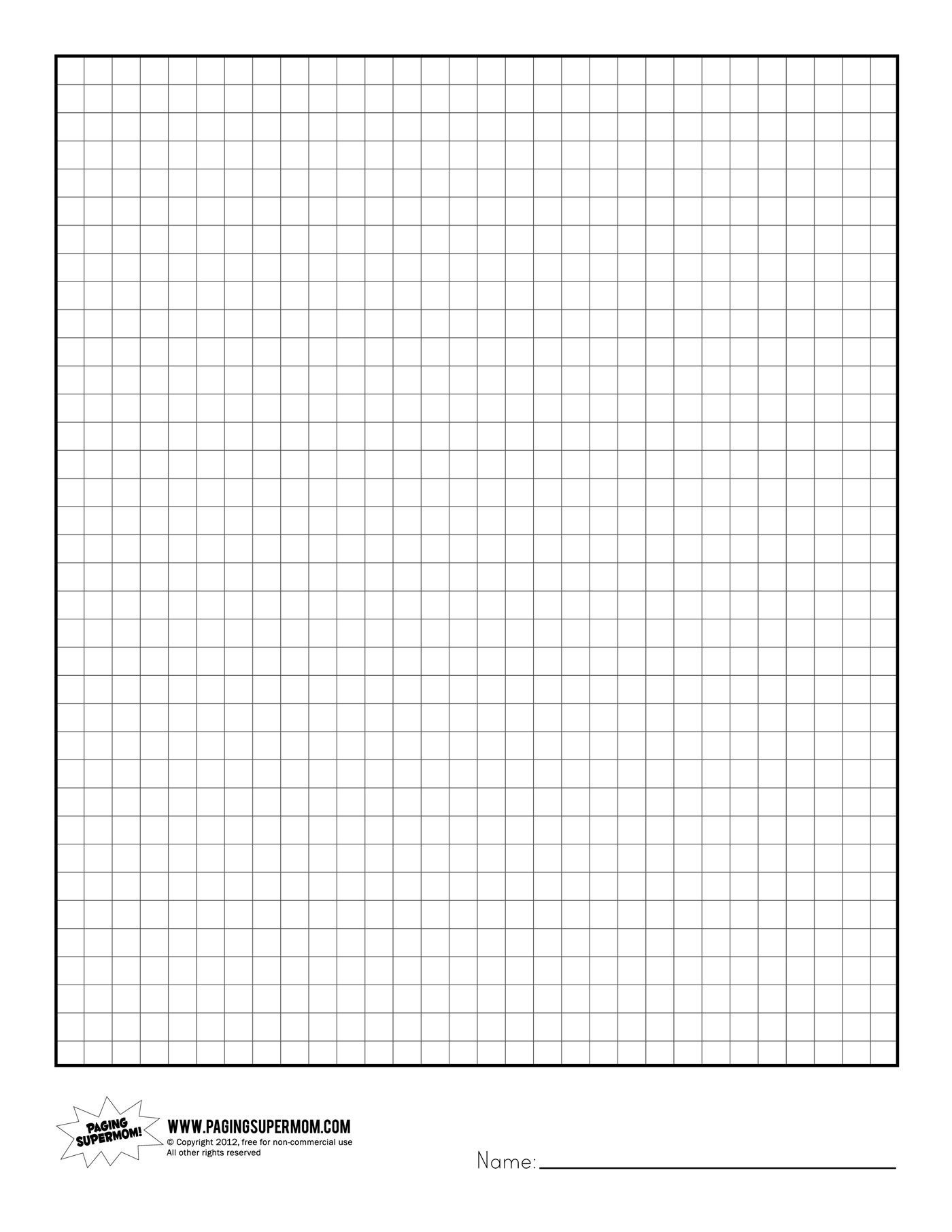 Printable Graph Paper | Healthy Eating | Grid Paper Printable - Free Printable Graph Paper
