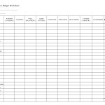 Printable Household Budget Worksheets | Whole House Budget Worksheet   Free Printable Family Budget