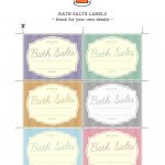 Printable Labels To Help You Organise Your Bath Salts | Essential   Spa In A Jar Free Printable Labels